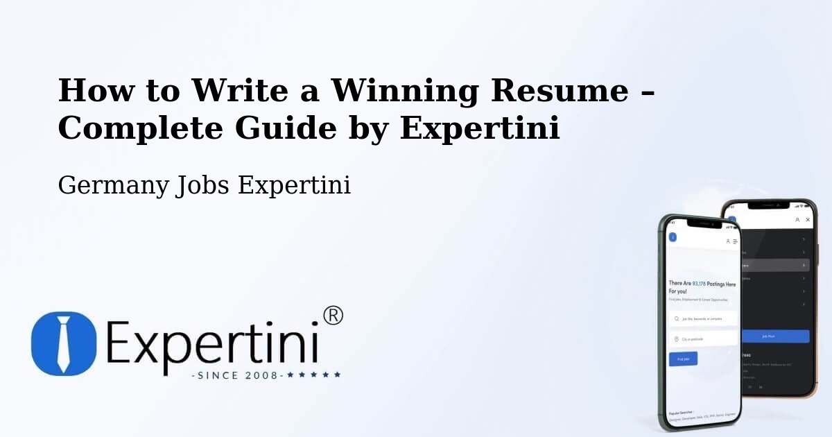Resume Writing Guide for Job Seekers – Lemgo - Lemgo, Germany Jobs Expertini
